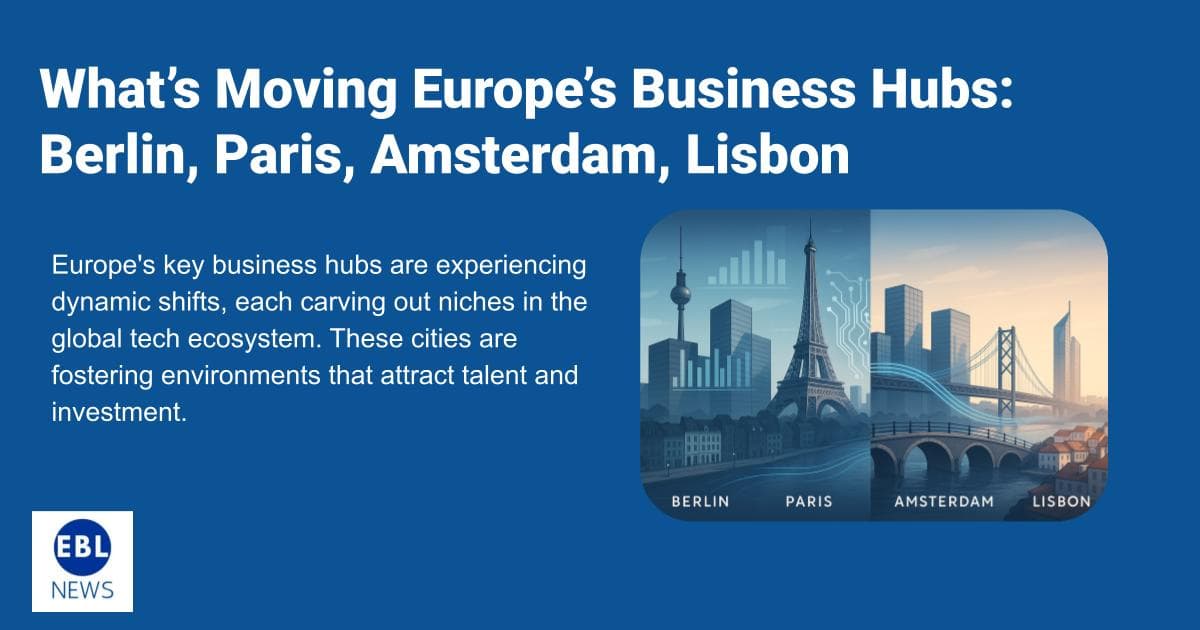 What’s Moving Europe’s Business Hubs: Berlin, Paris, Amsterdam, Lisbon